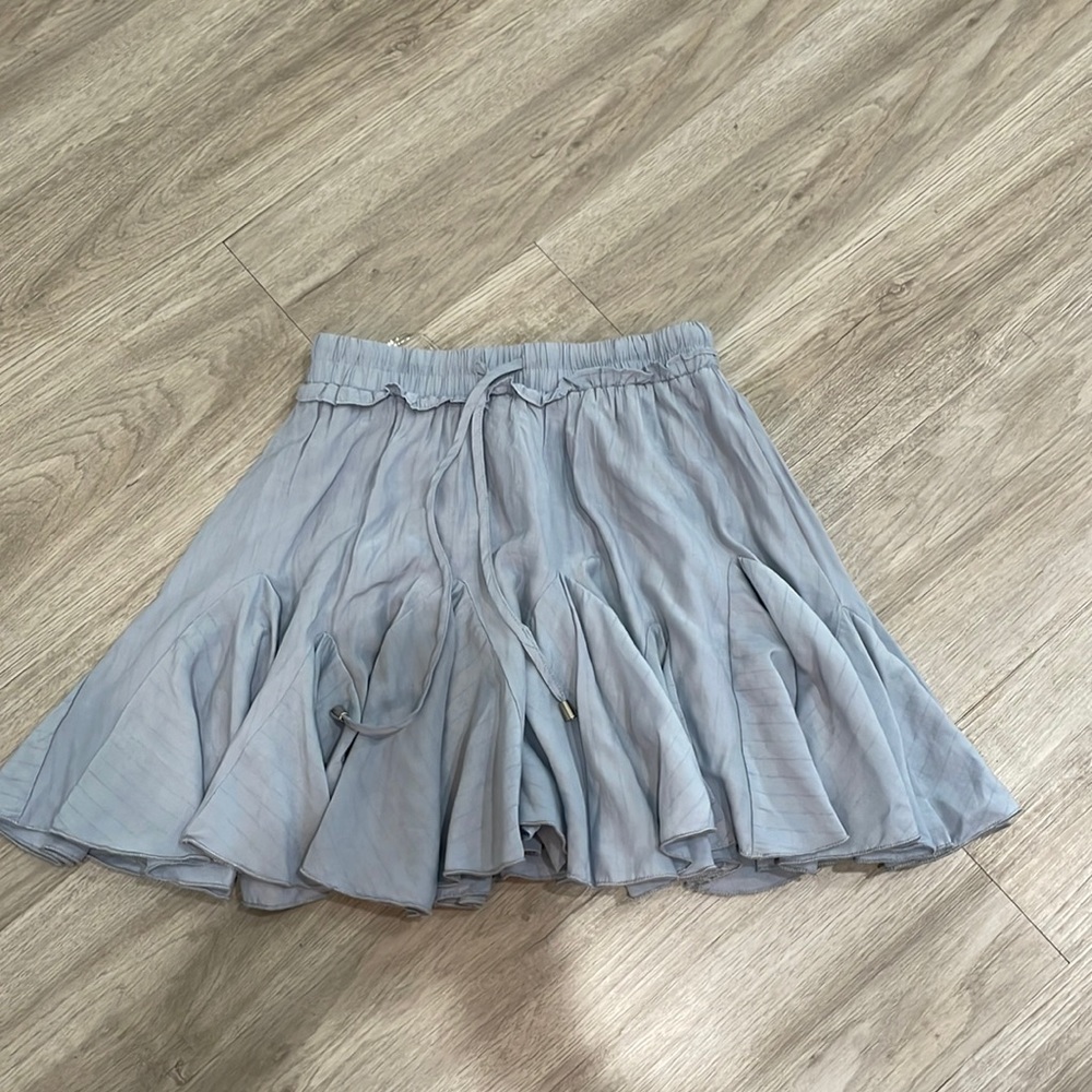 Baby blue skirt with shorts built in